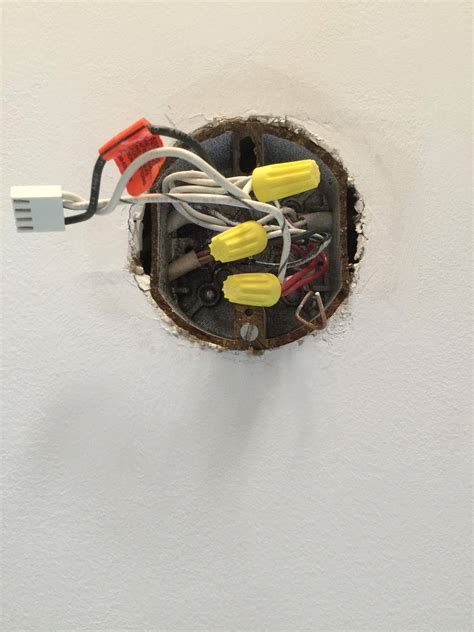 ceiling junction box hole too big|metal box opening too big.